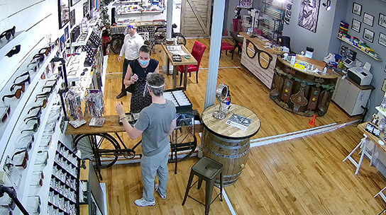 Caméra de surveillance intérieur commerce